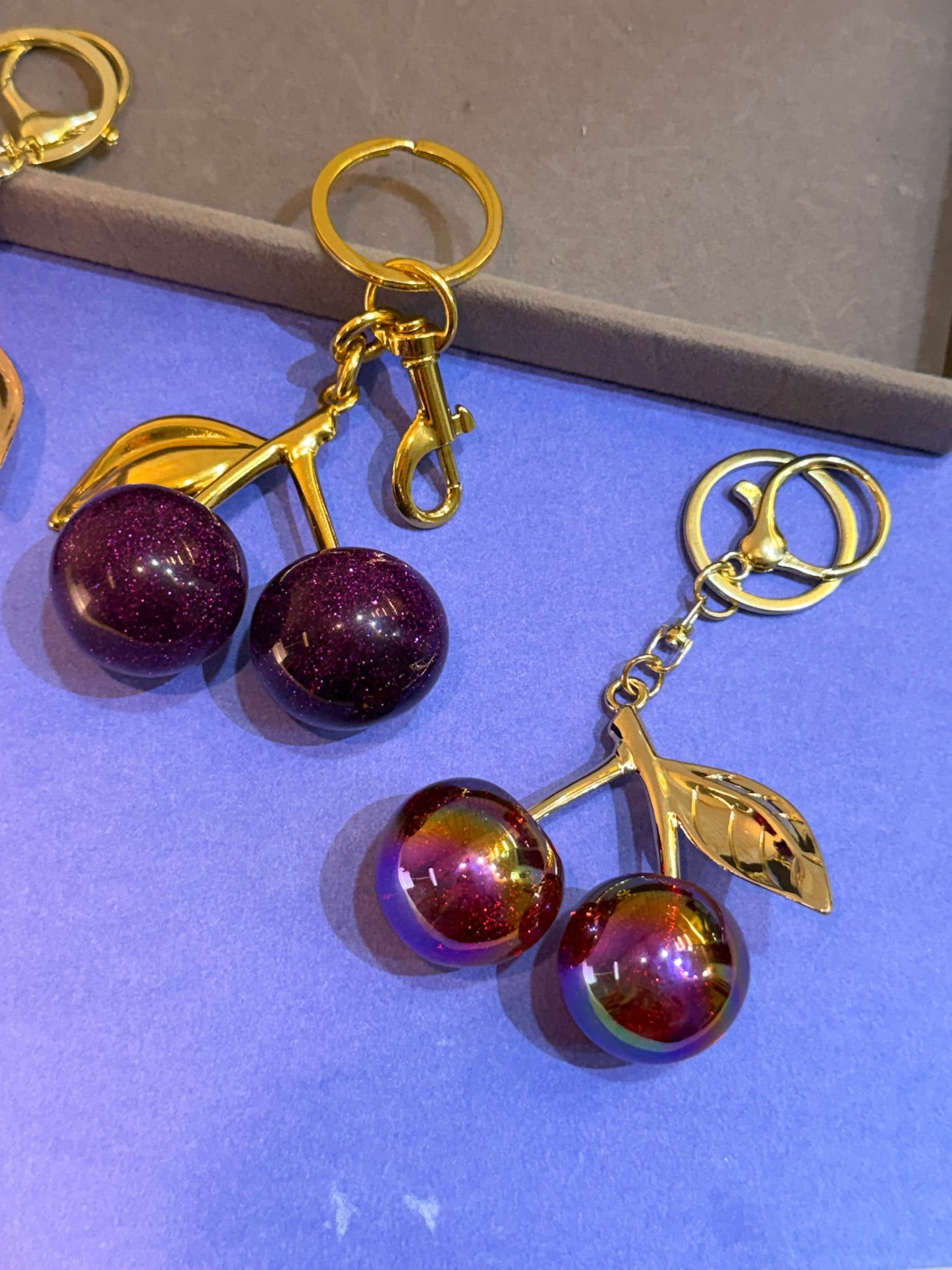 Cherry pop charm (purple)