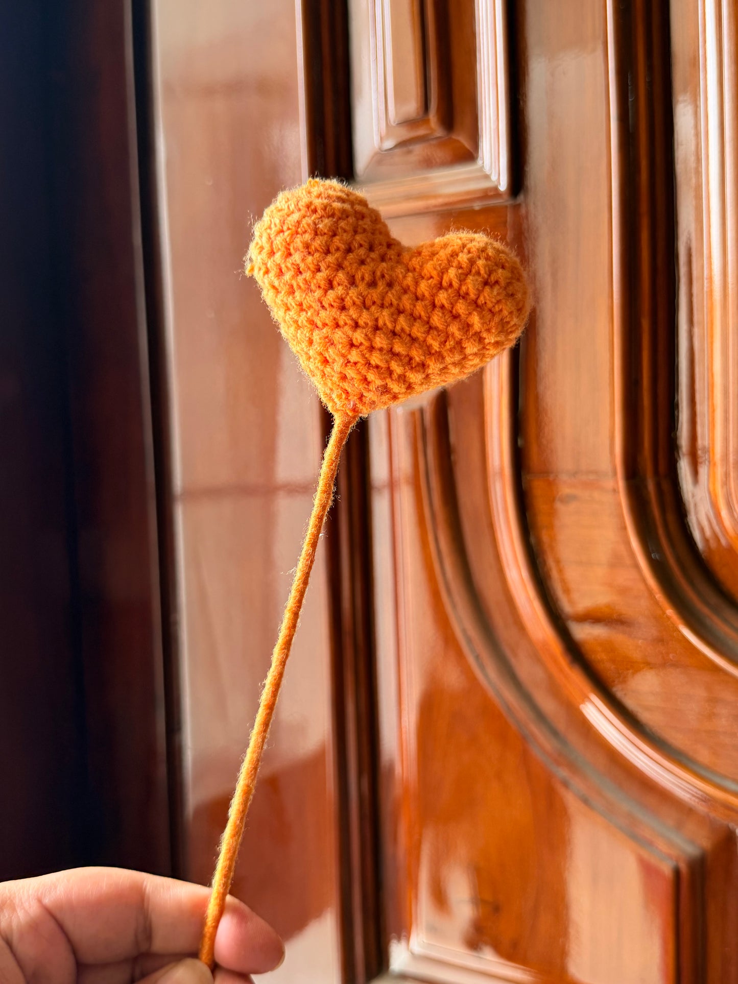 Lil heart crochet stick