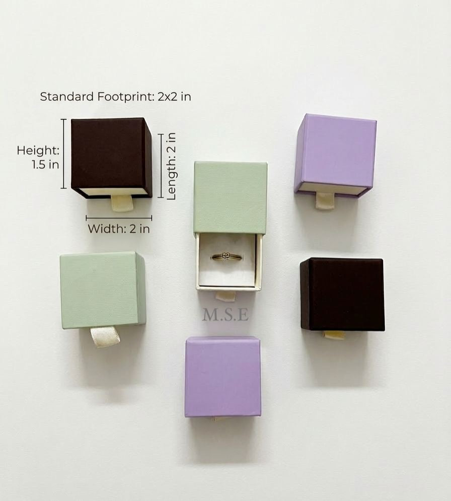 Ring pull out display box