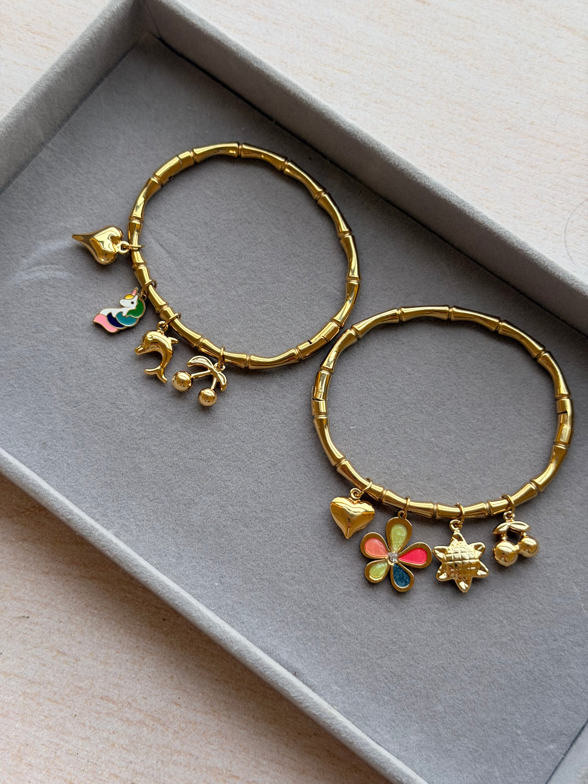Bloom Charm Bamboo Bracelet