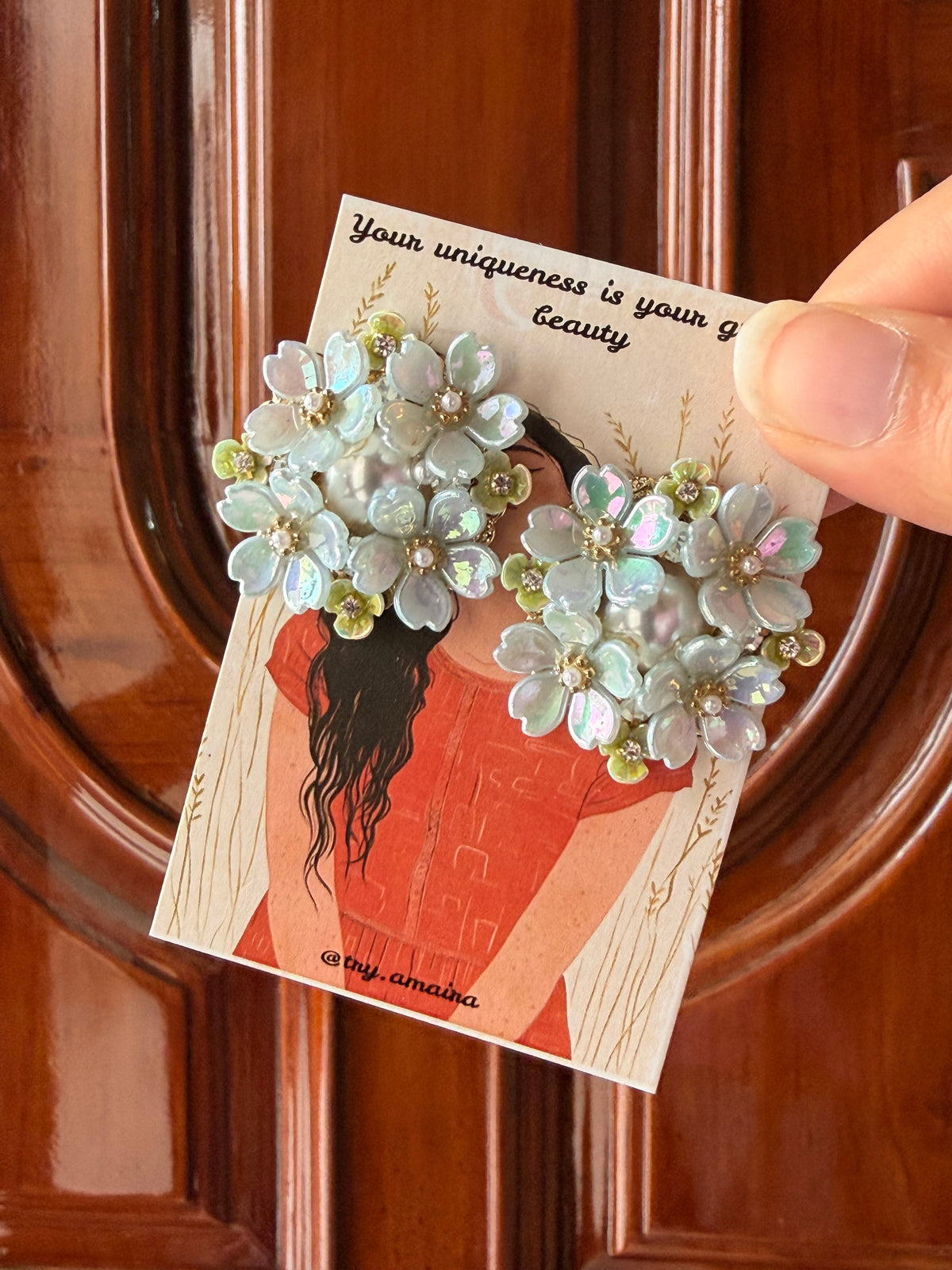 Pearl Blossom Cluster Earrings
