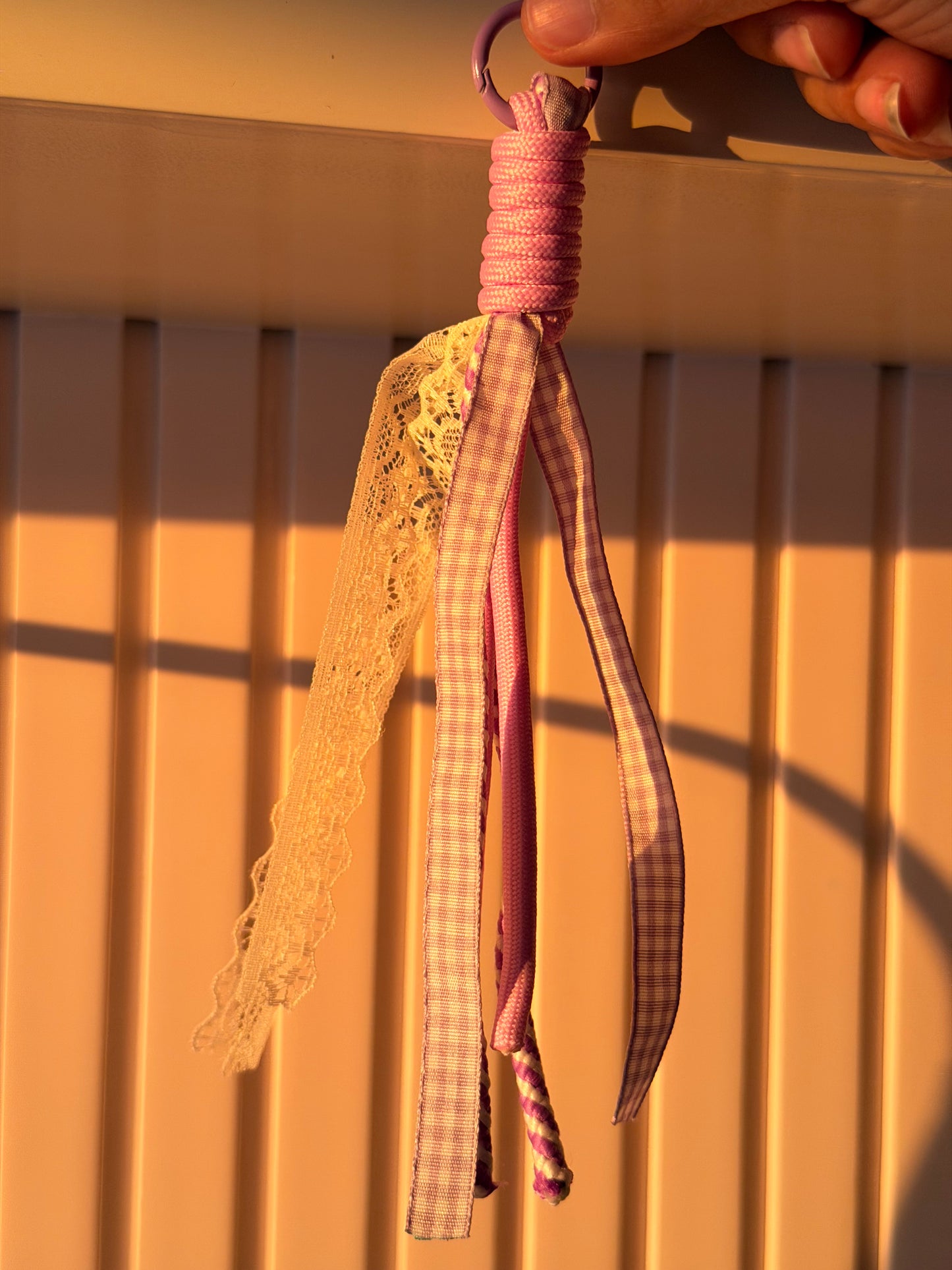 Blush Braided Tassel Charm (purple)