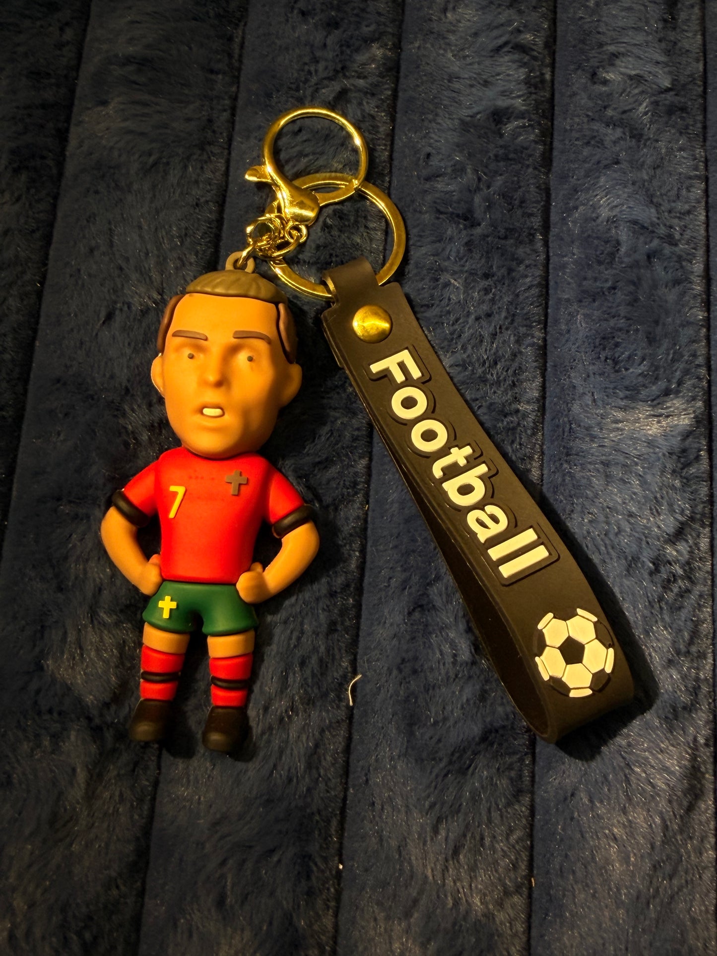 Ronaldo silicon keychain