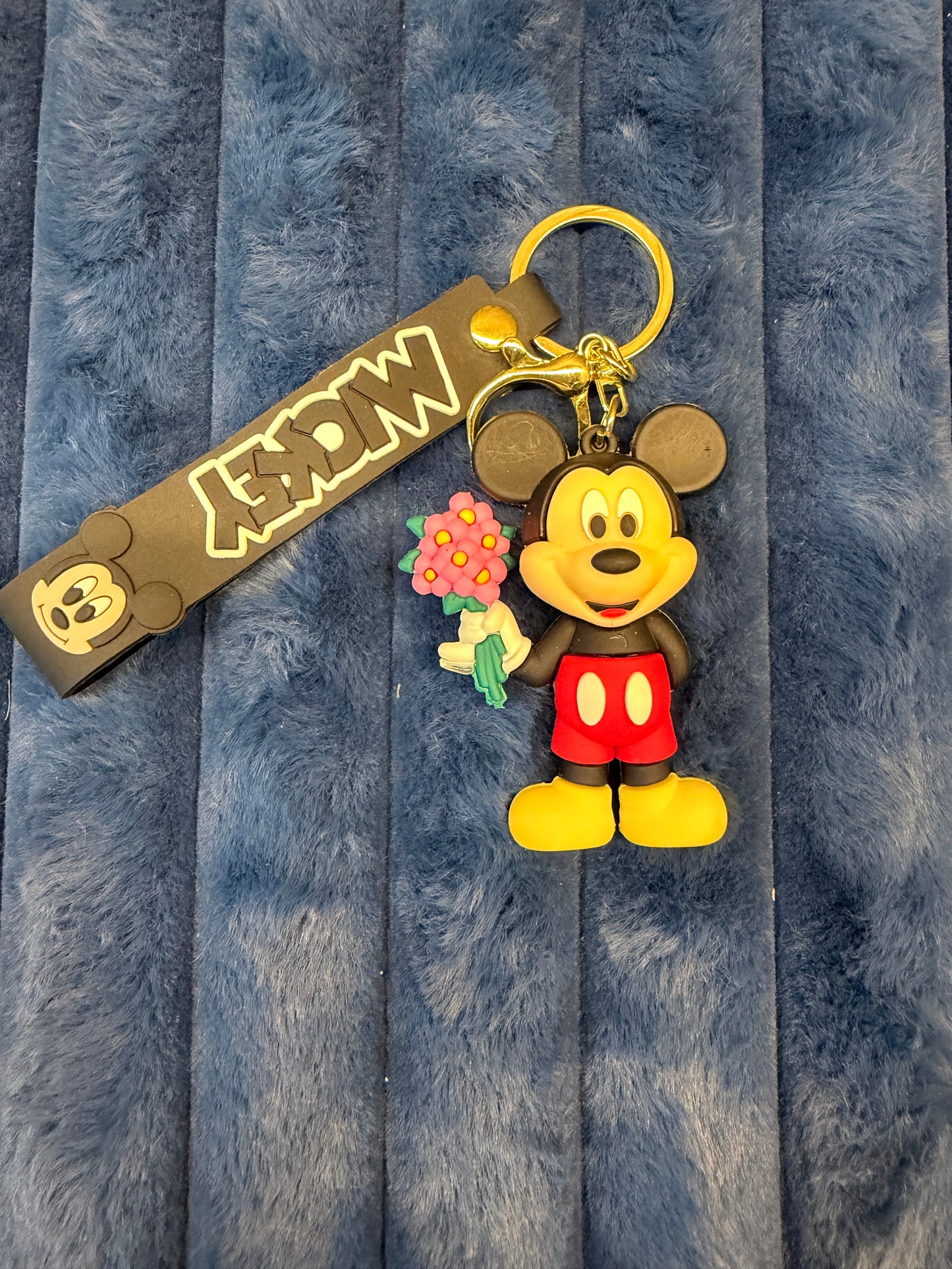 Mickey mouse silicon keychain