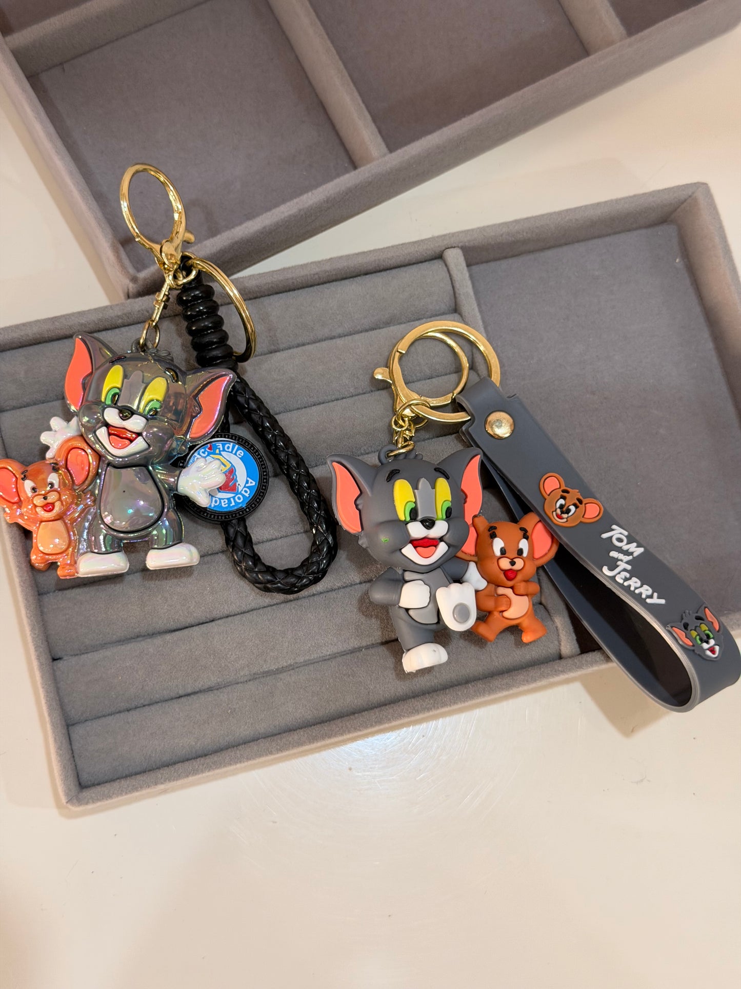 Glossy tom & jerry keychain