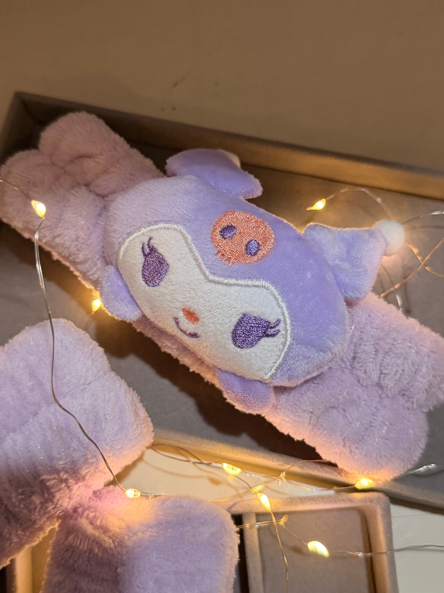 Facial headband & wristbands (lavender)
