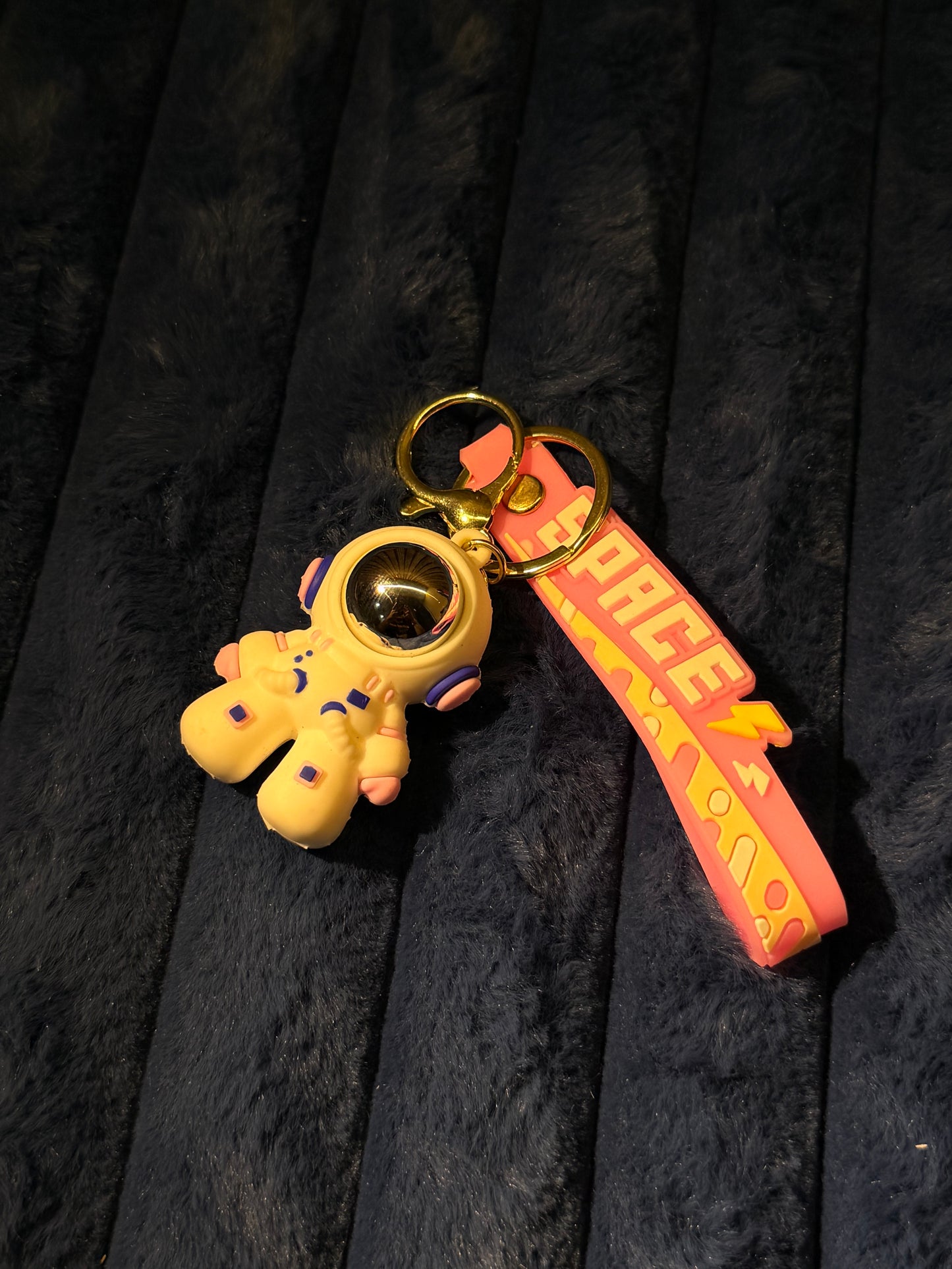 Space silicon keychain
