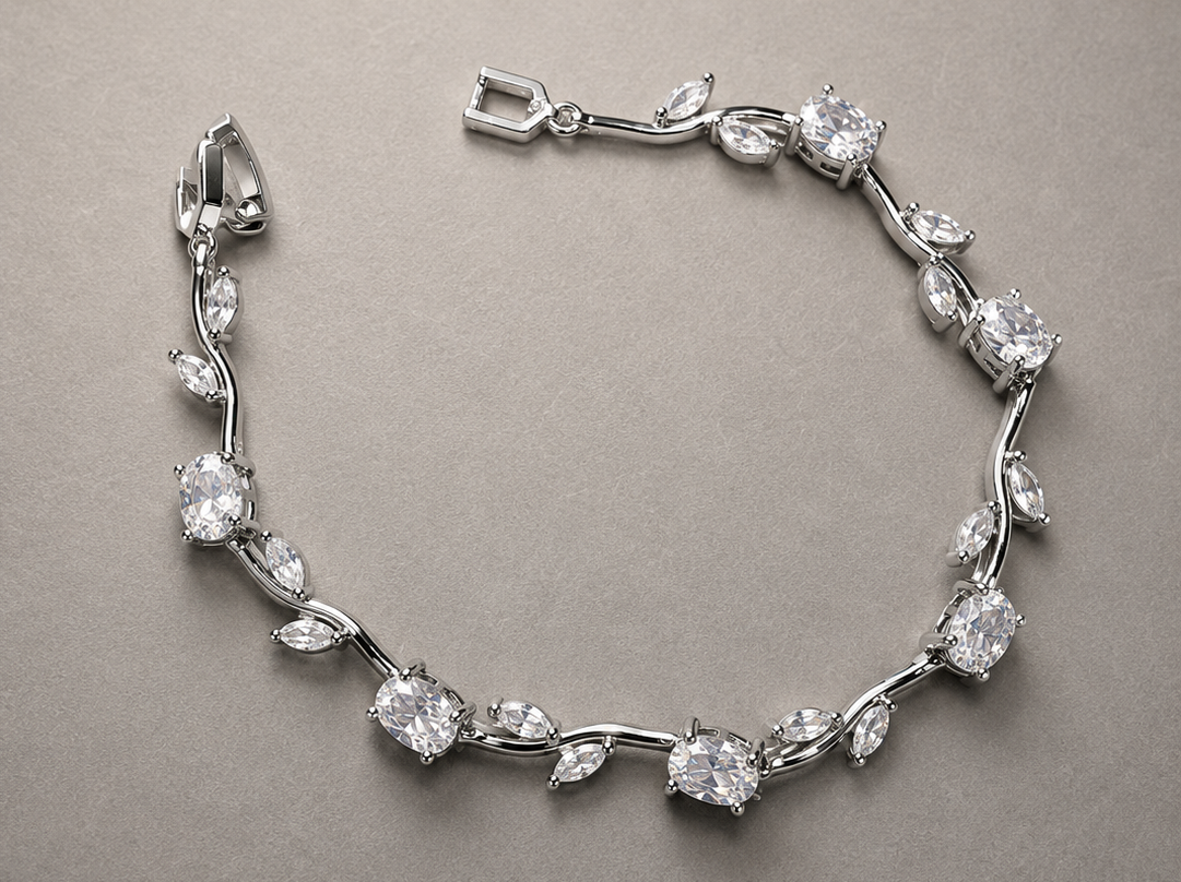 Tulip bracelet (crystal white)