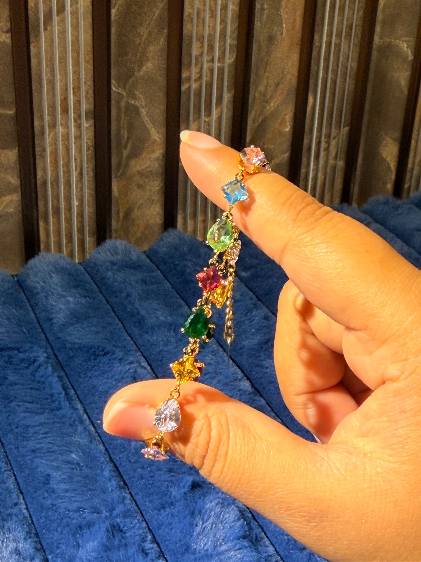 Rainbow Luxe Charm Bracelet