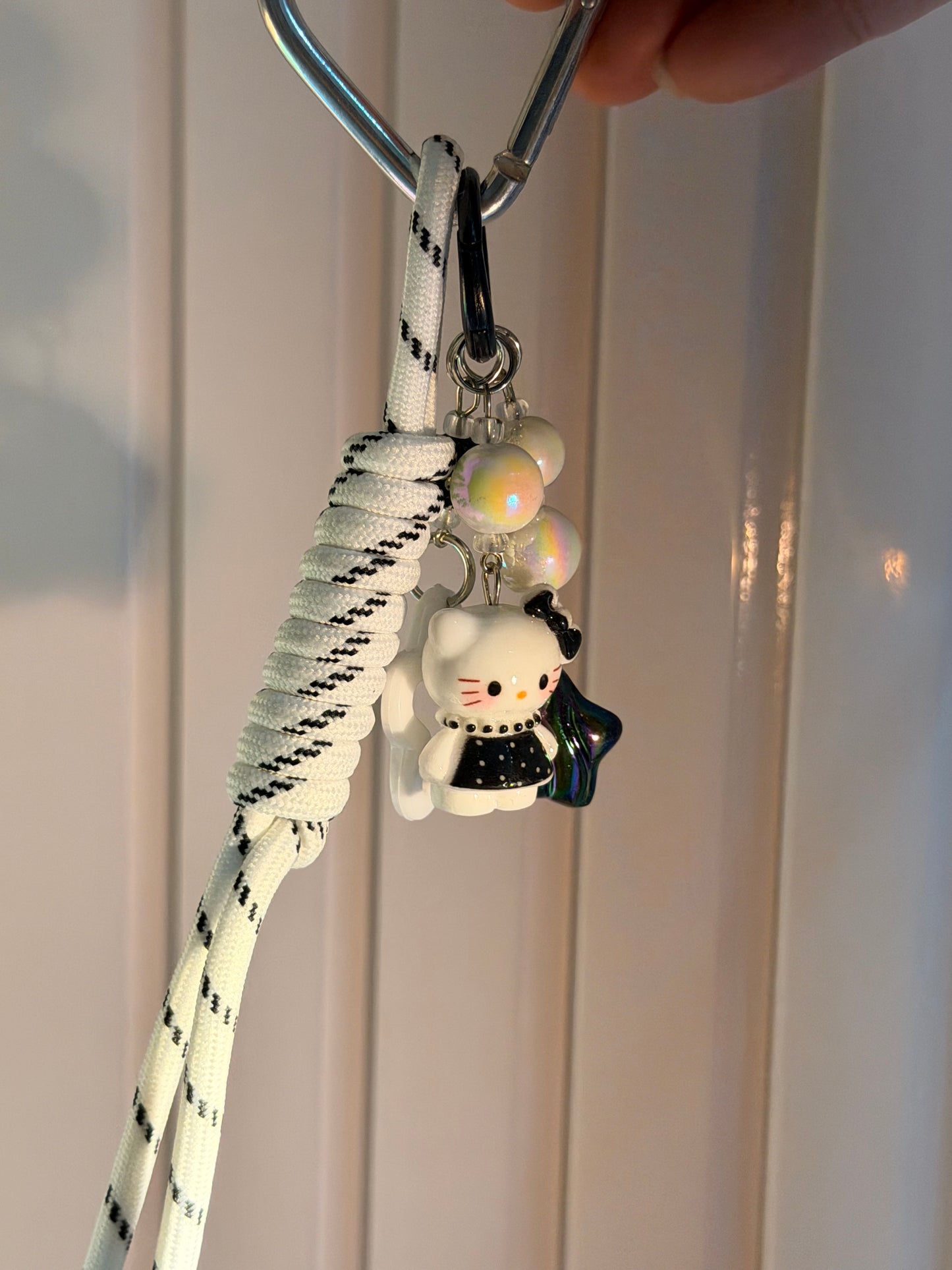 Midnight Kitty Star bag Charm