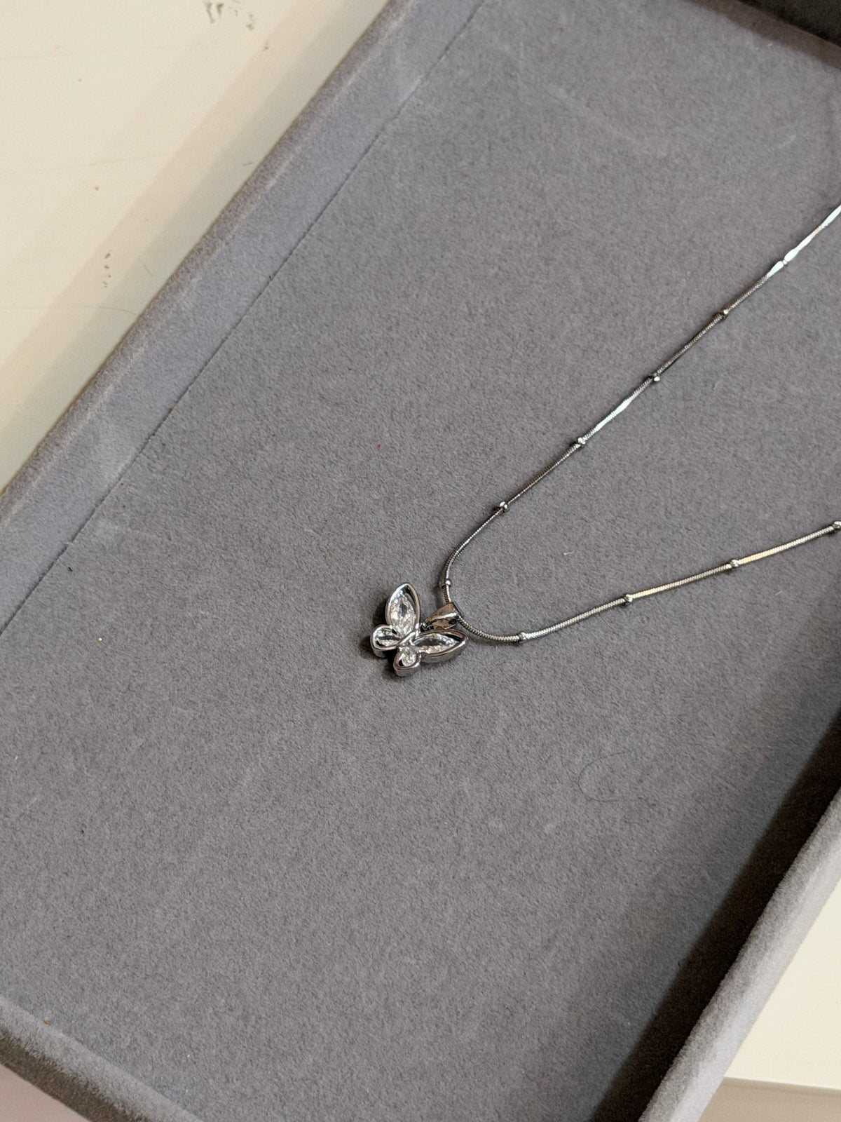 Crystal Butterfly Pendant