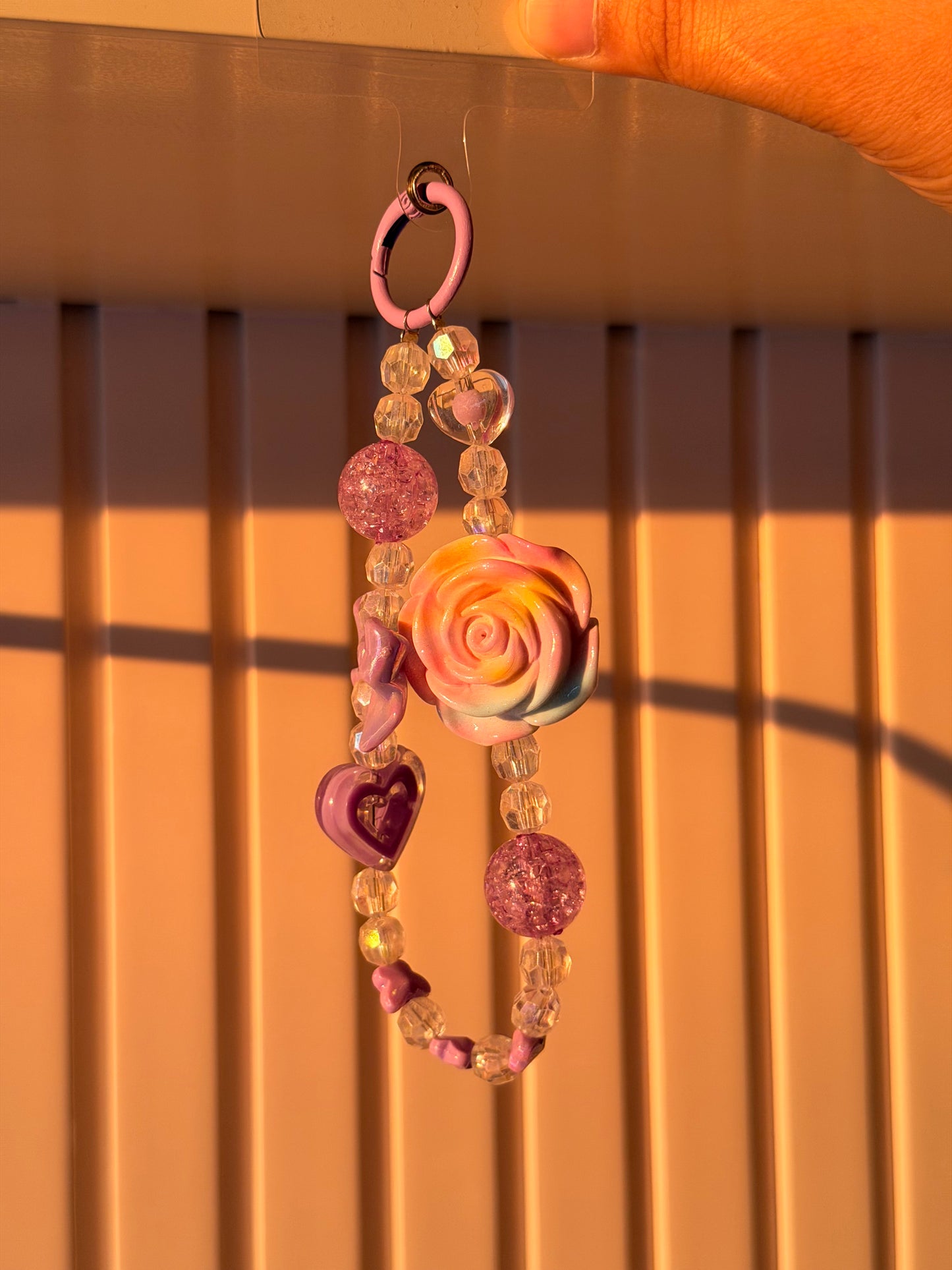 Purple candy bag/phone charm