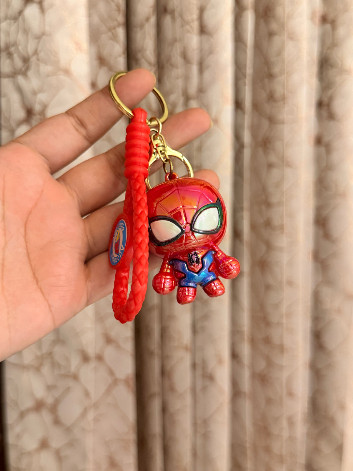 Red Web Hero Keychain