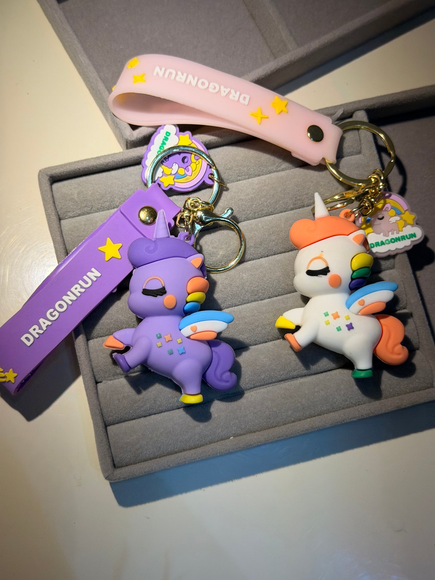 Unicorn silicon keychain