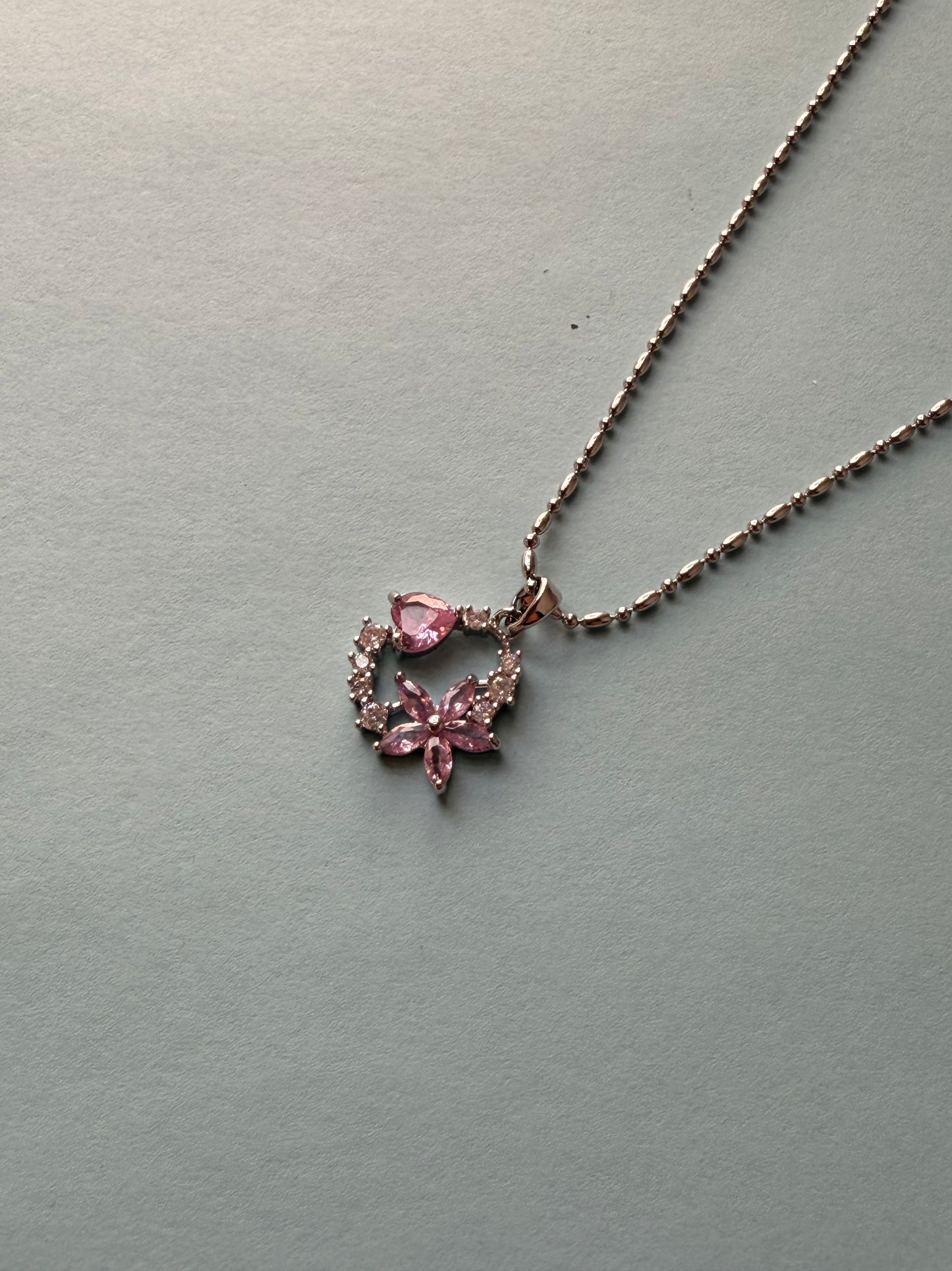 Blush Bloom Halo Pendant