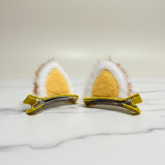 Cat ear hairpin (yellow)