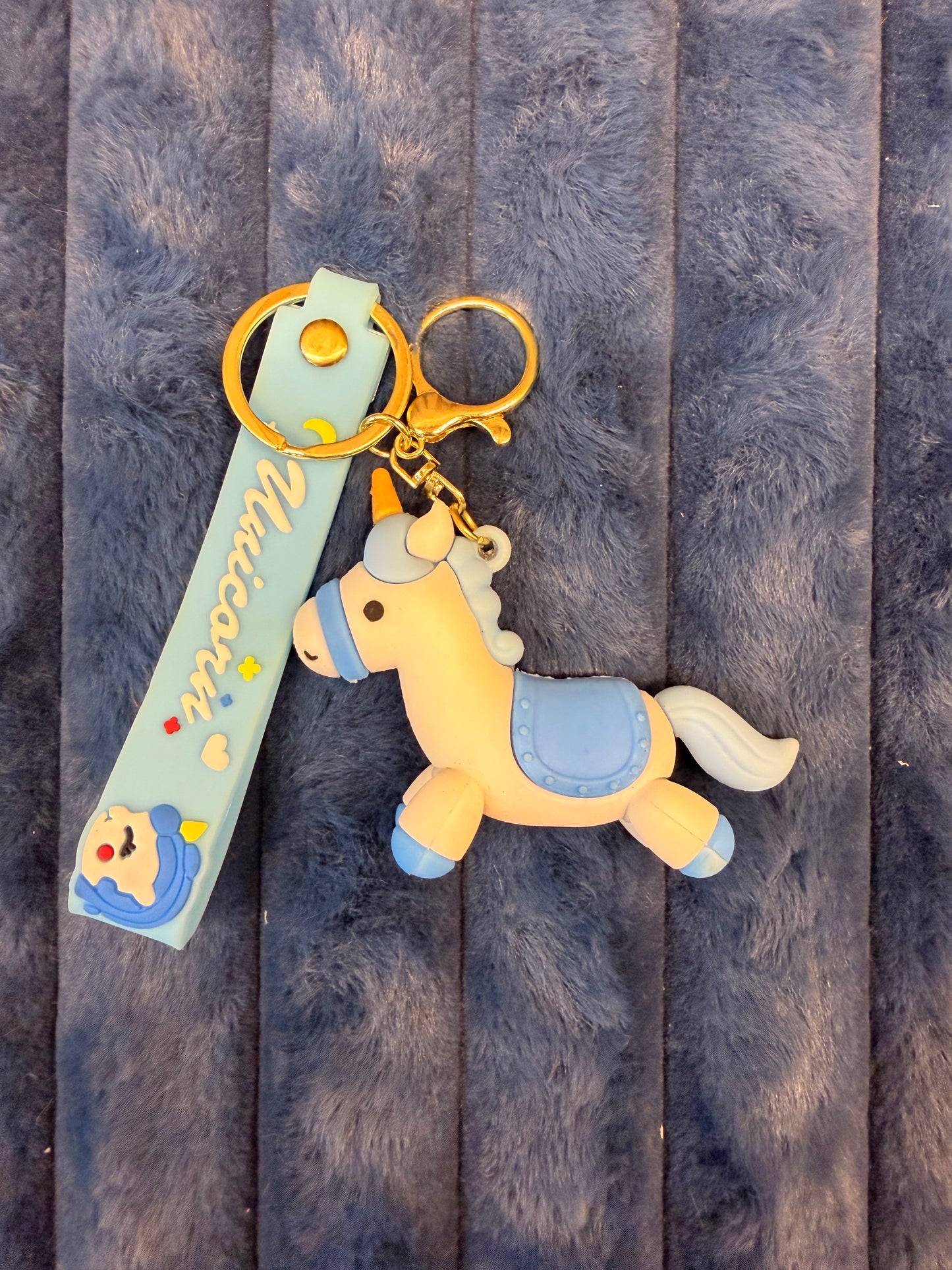 Unicorn silicon keychain