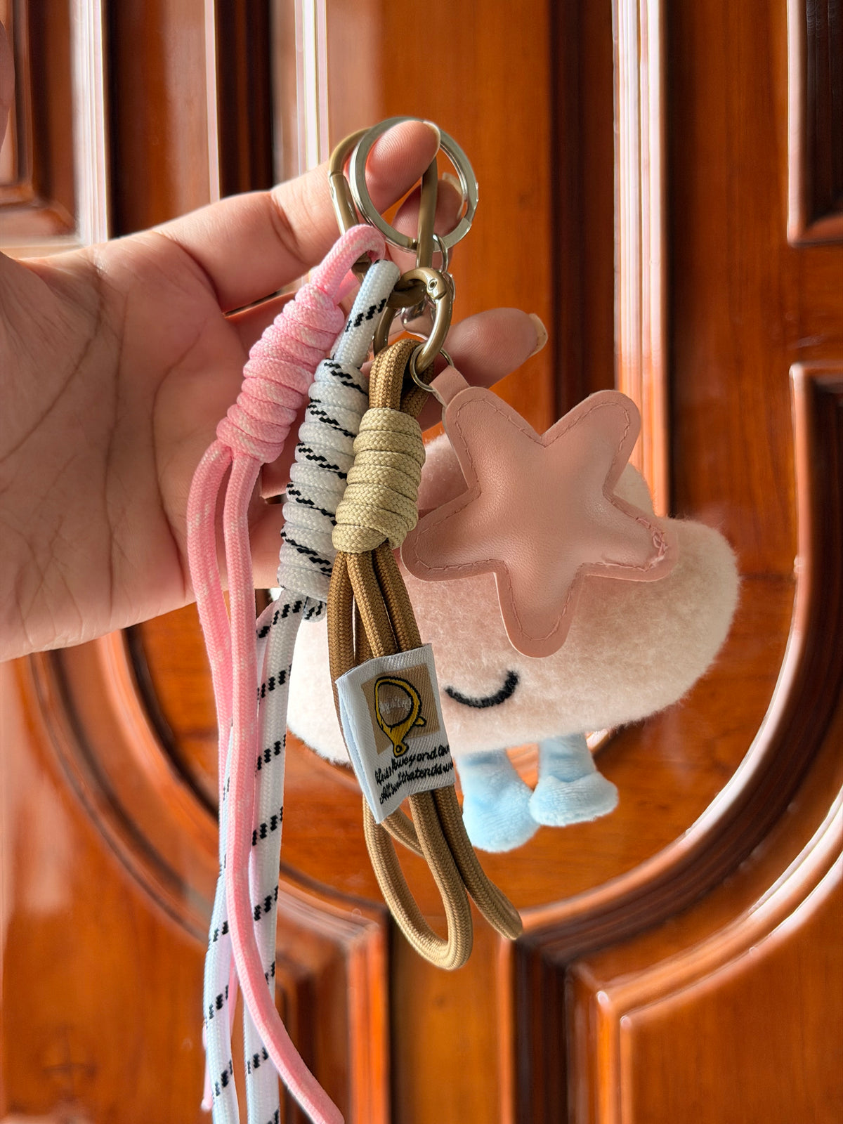 Cloudy Smiles bag charm