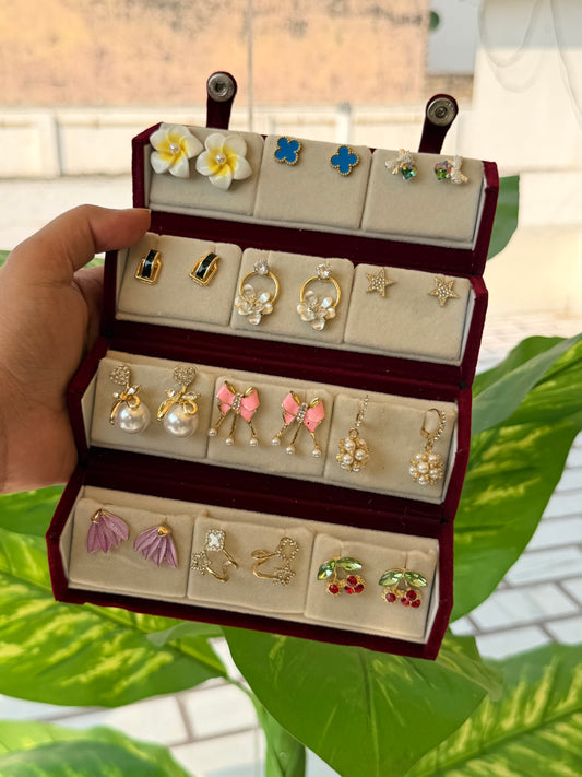 Viral Earring Organizer Box (12 Pairs)