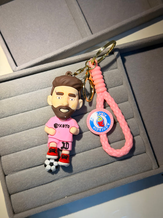 Messi silicon keychain