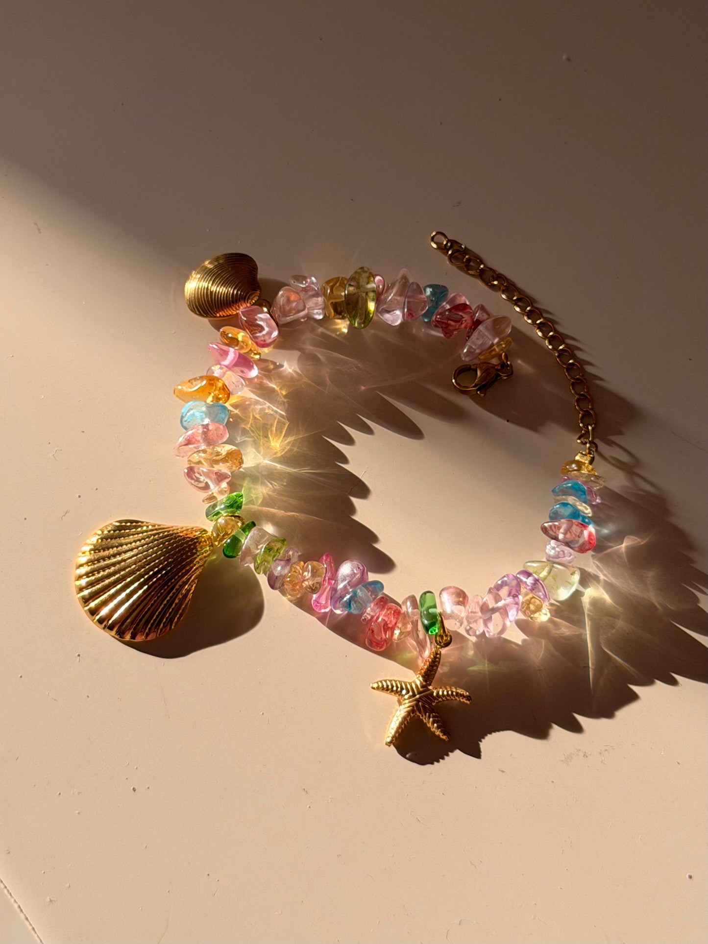 Mermaid glow charm bracelet