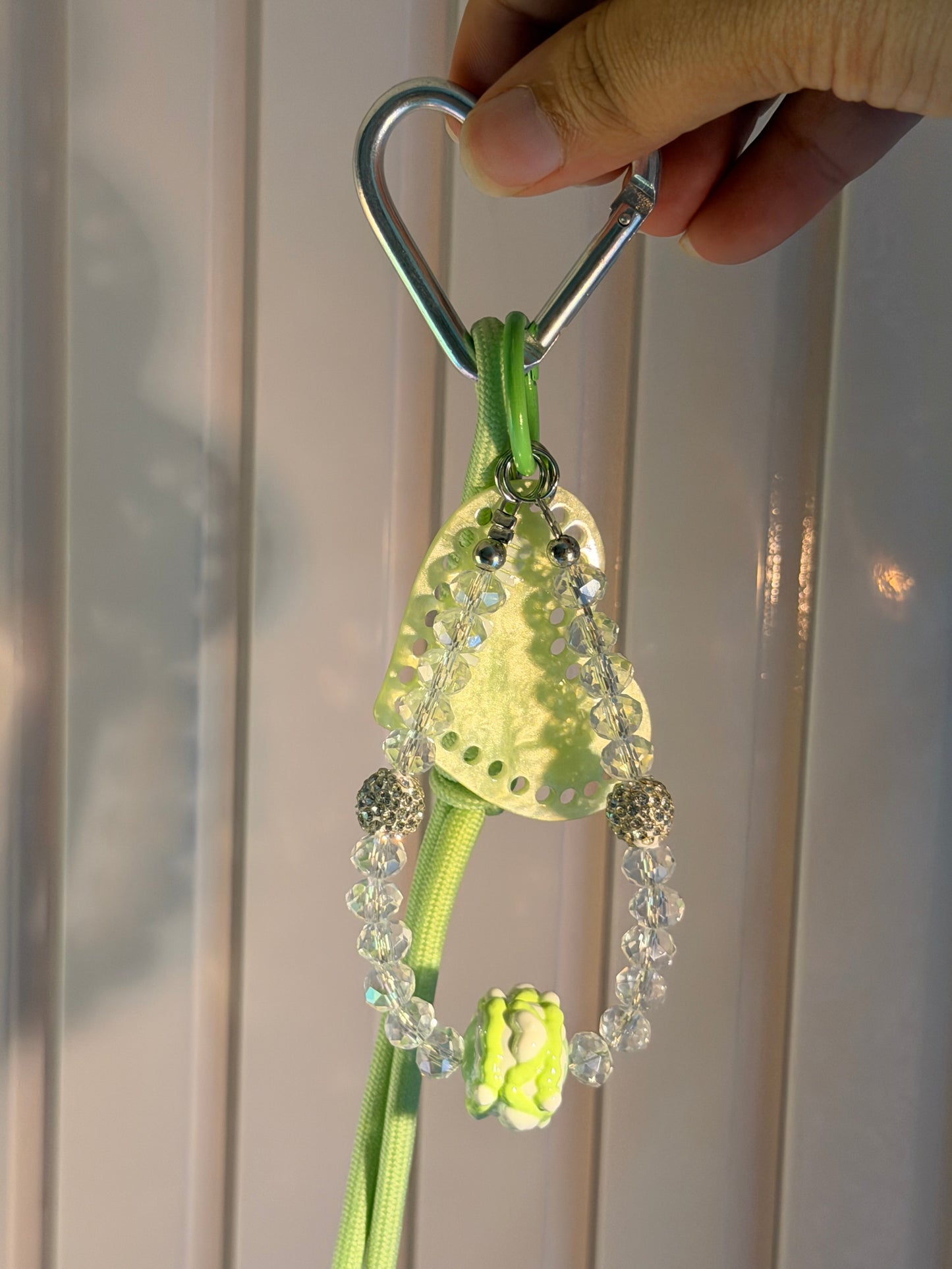 Matcha Bloom Heart bag Charm