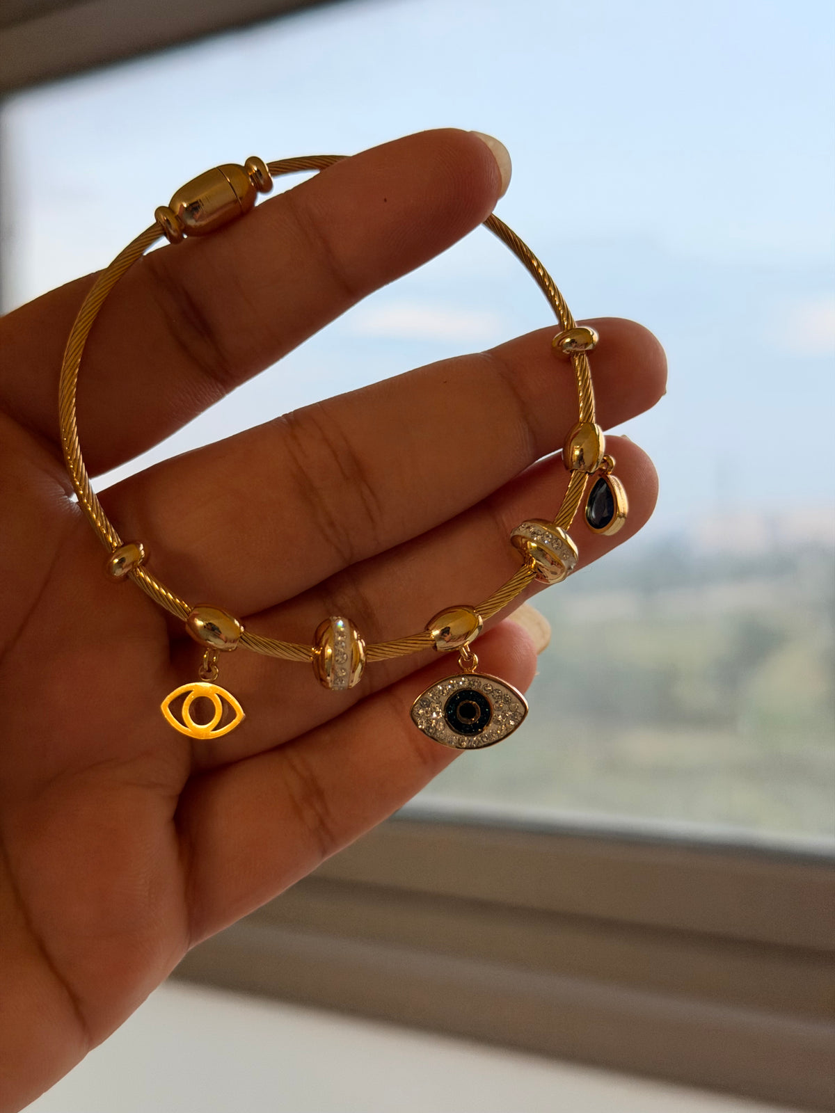 Evil Eye Luxe Charm Bracelet