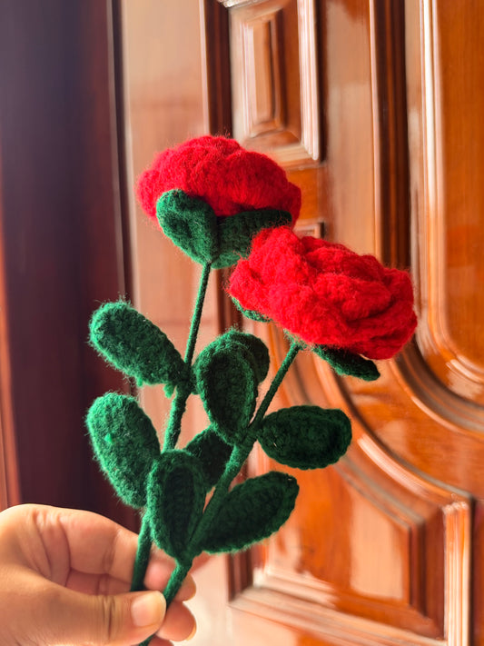 Rose crochet stick