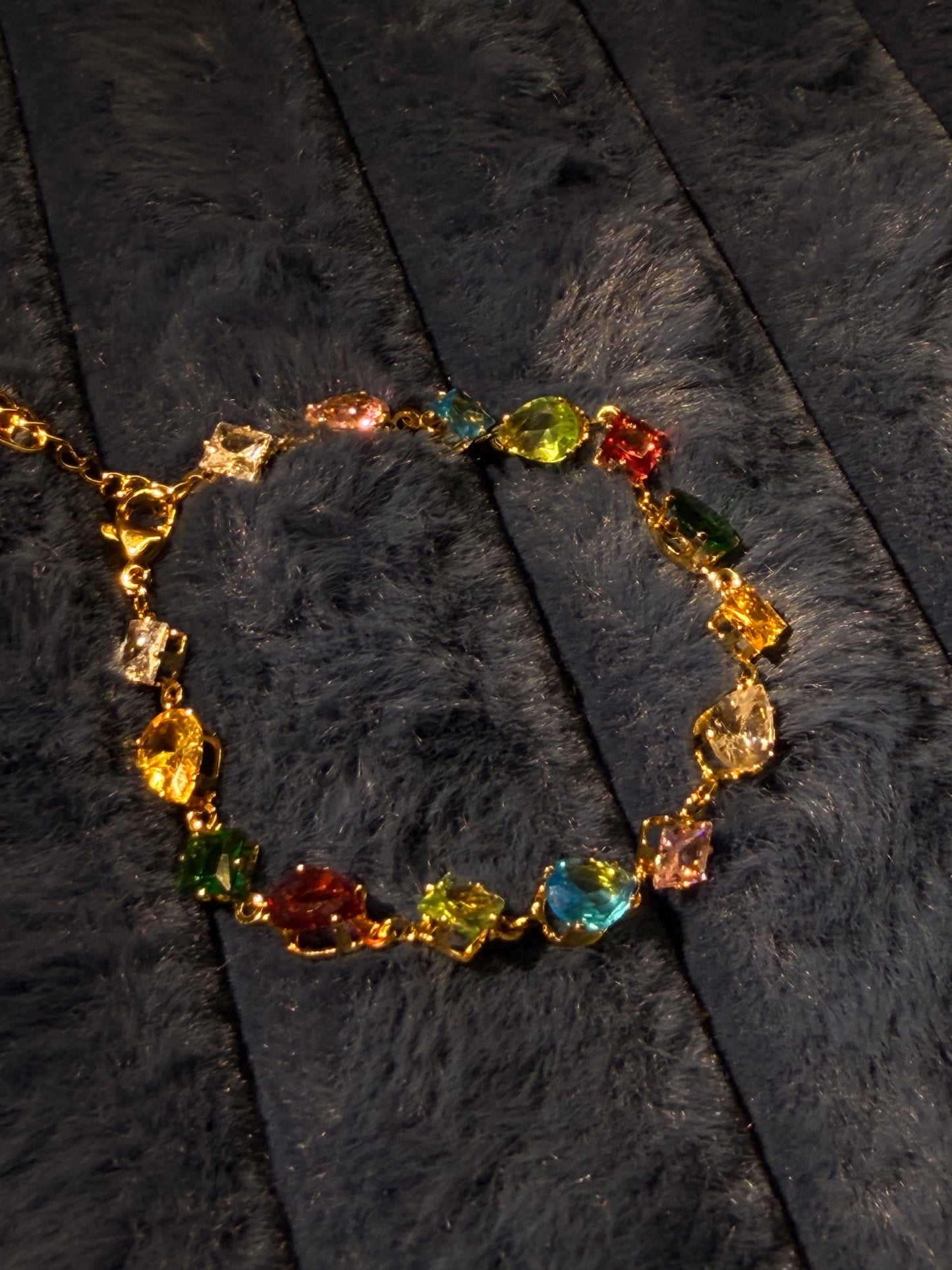 Rainbow Luxe Charm Bracelet