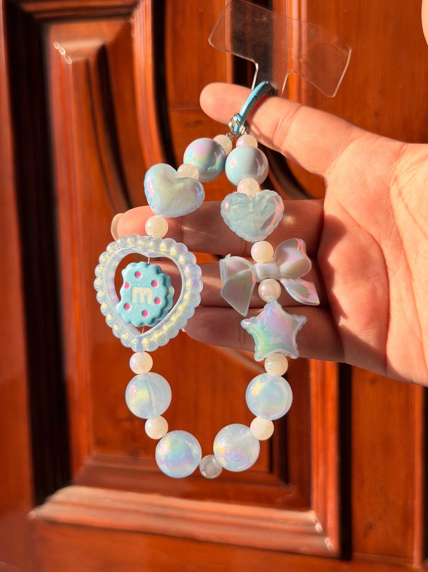 Blue candy phone/bag charm