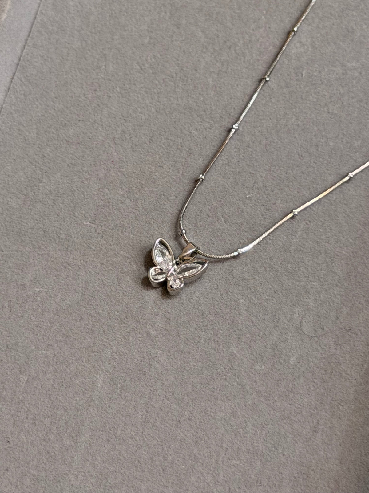 Crystal Butterfly Pendant