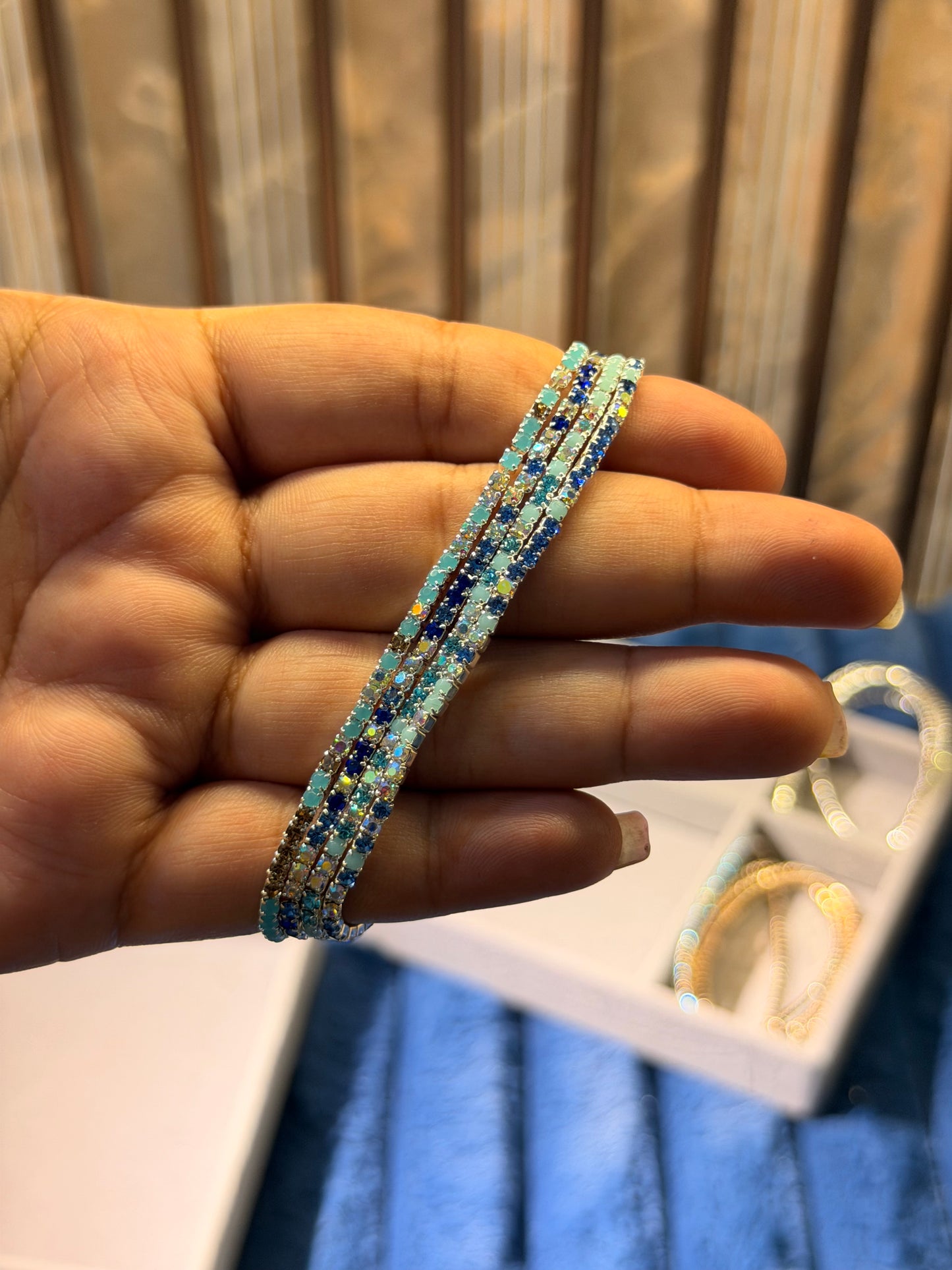 Crystal Tennis Bracelet Stack(Set of 4)