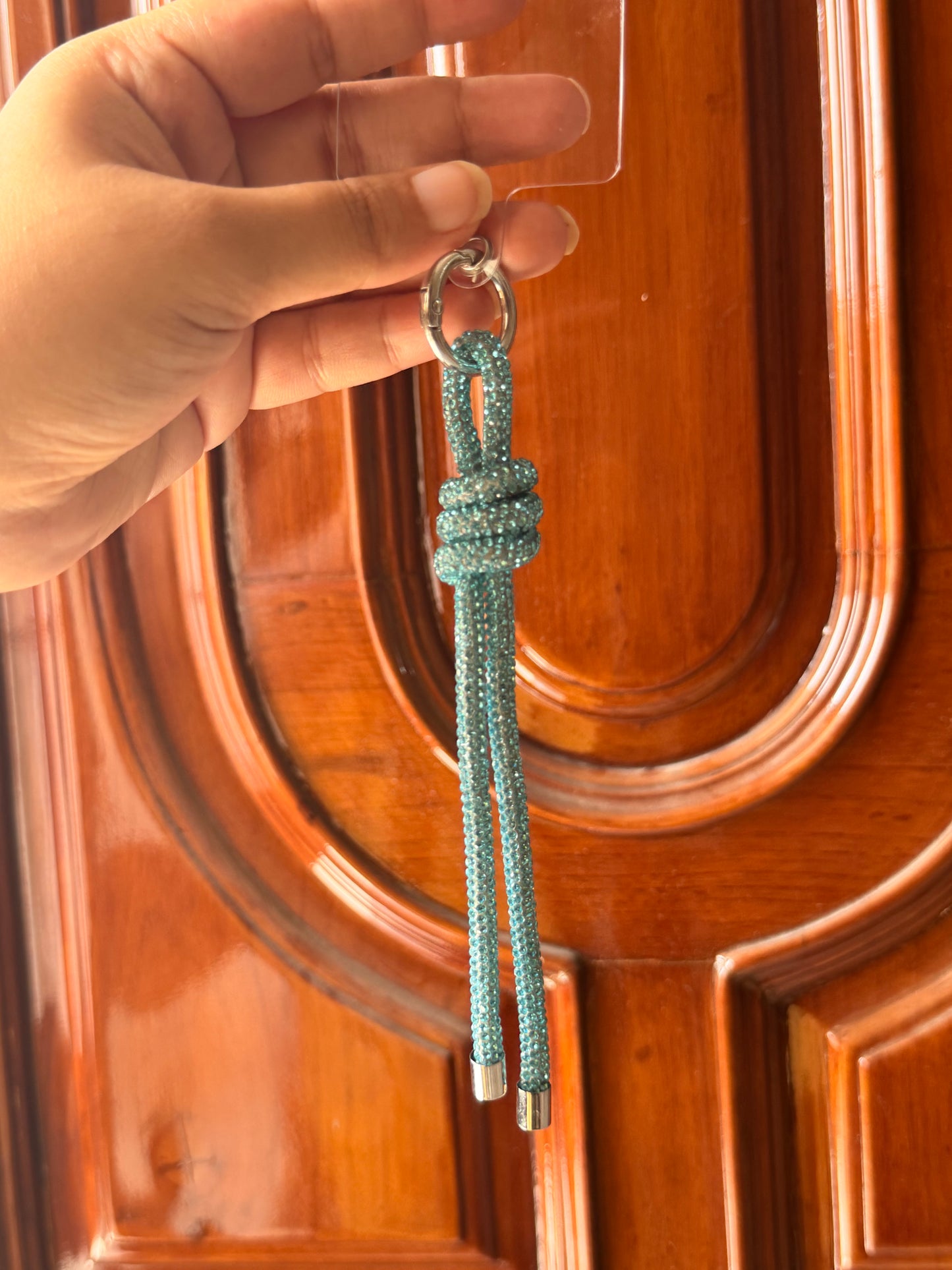 Luxe Crystal Knot Bag/Phone Charm