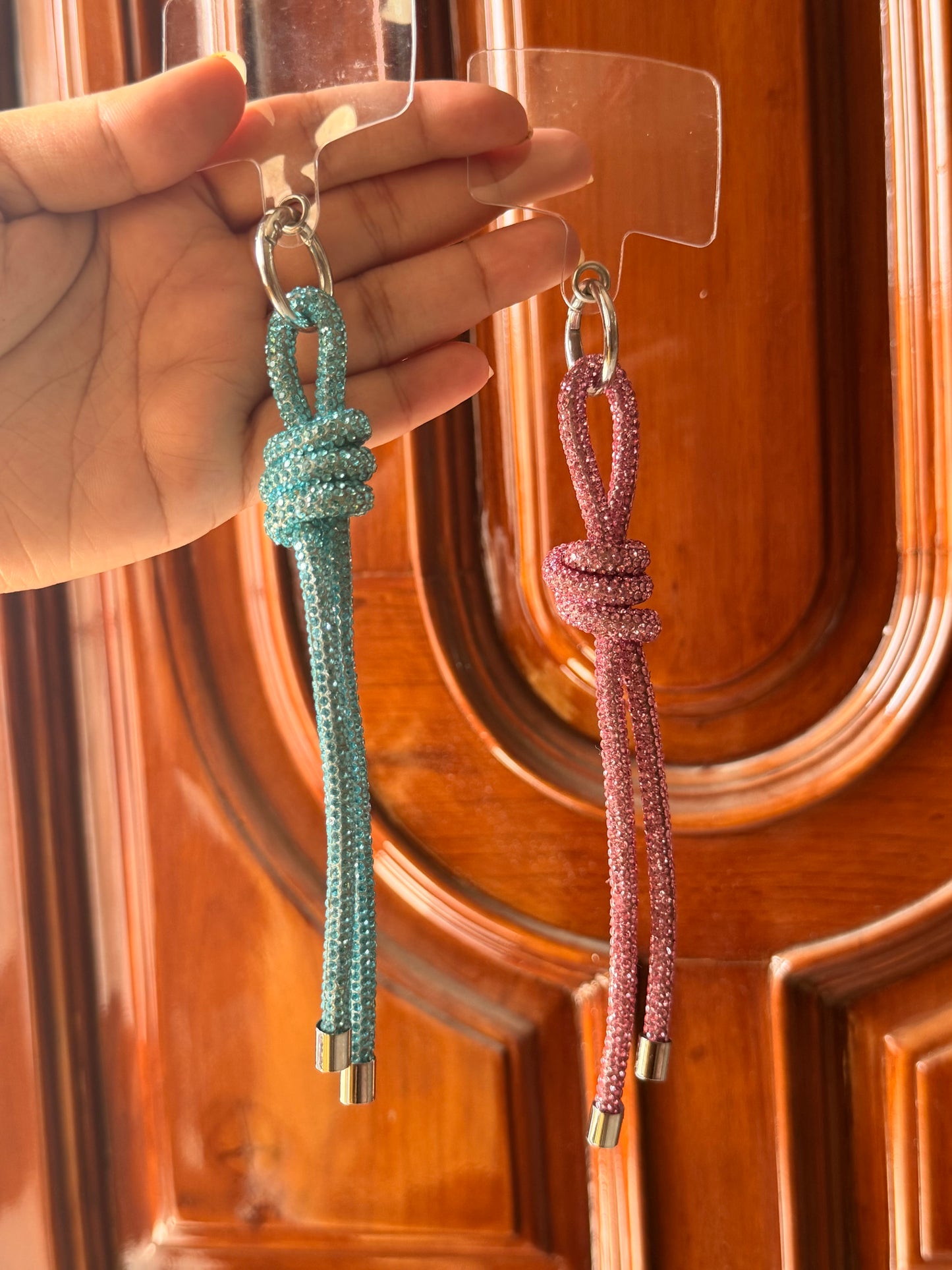 Luxe Crystal Knot Bag/Phone Charm