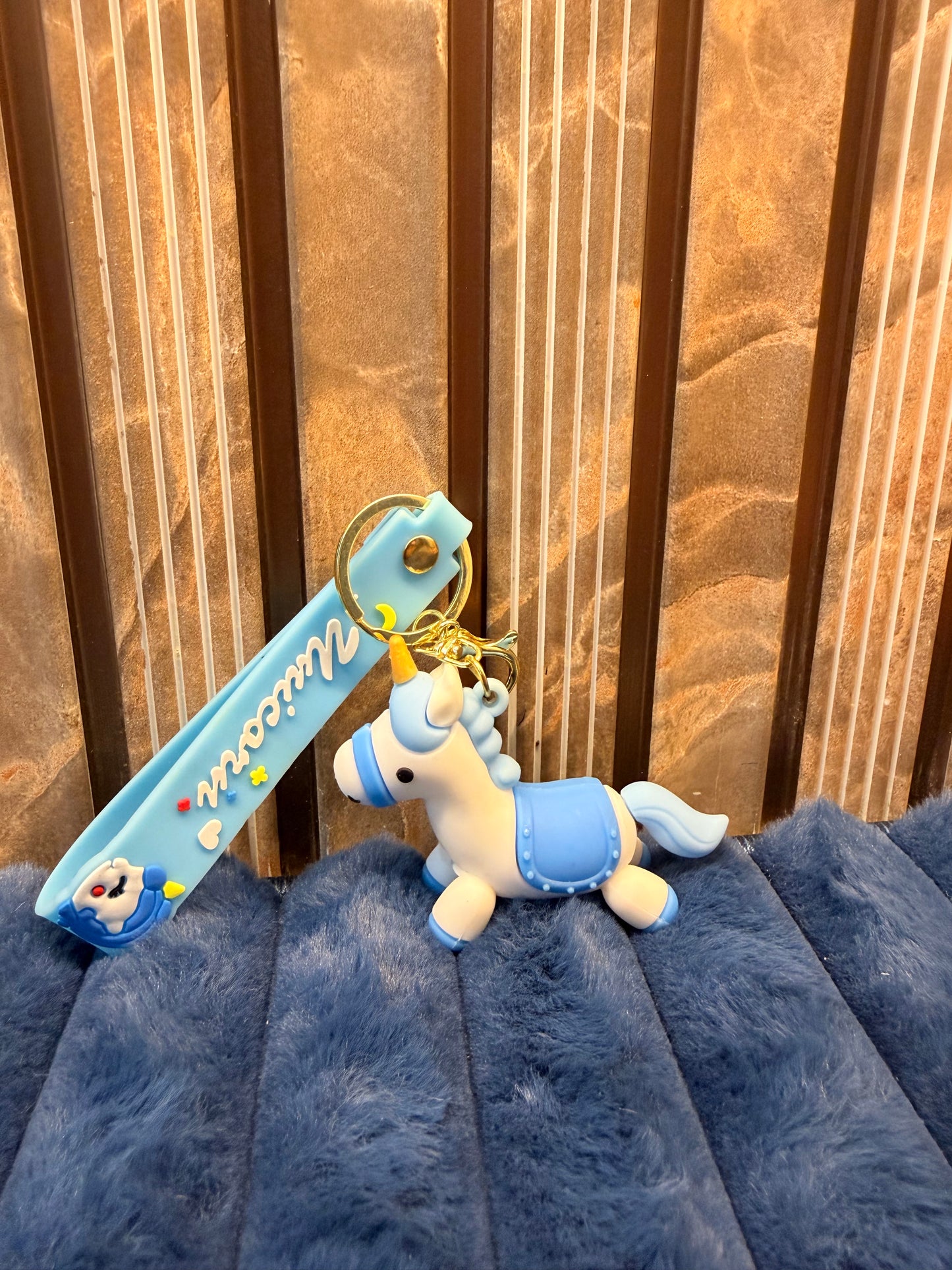 Unicorn silicon keychain