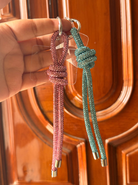 Luxe Crystal Knot Bag/Phone Charm