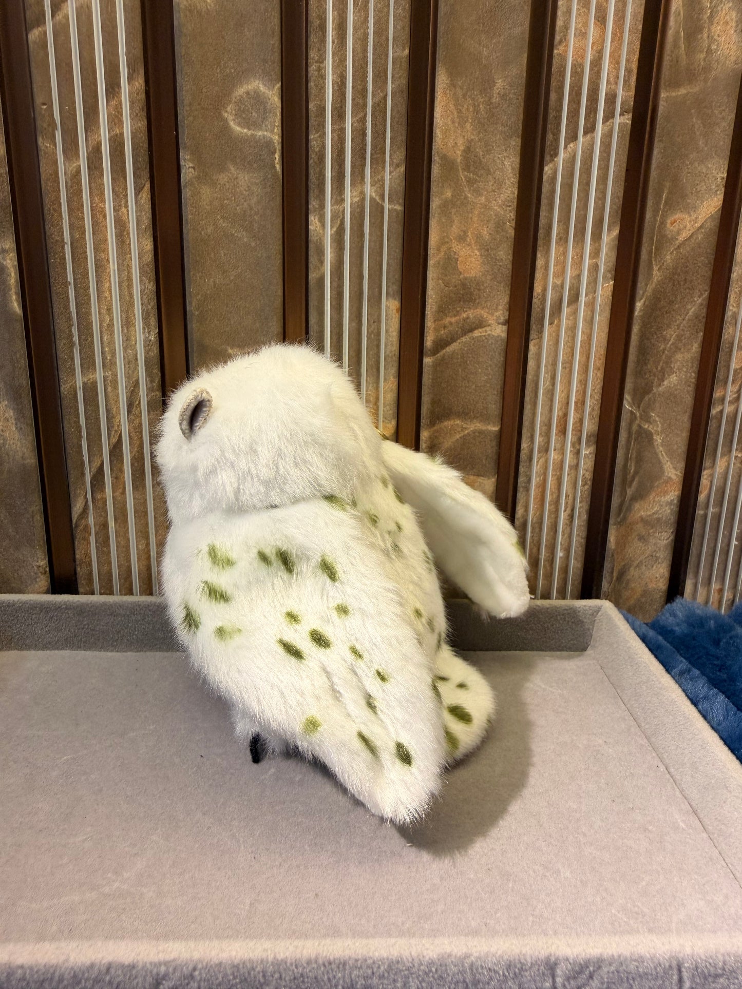 Snowy Wink Owl plushie charm
