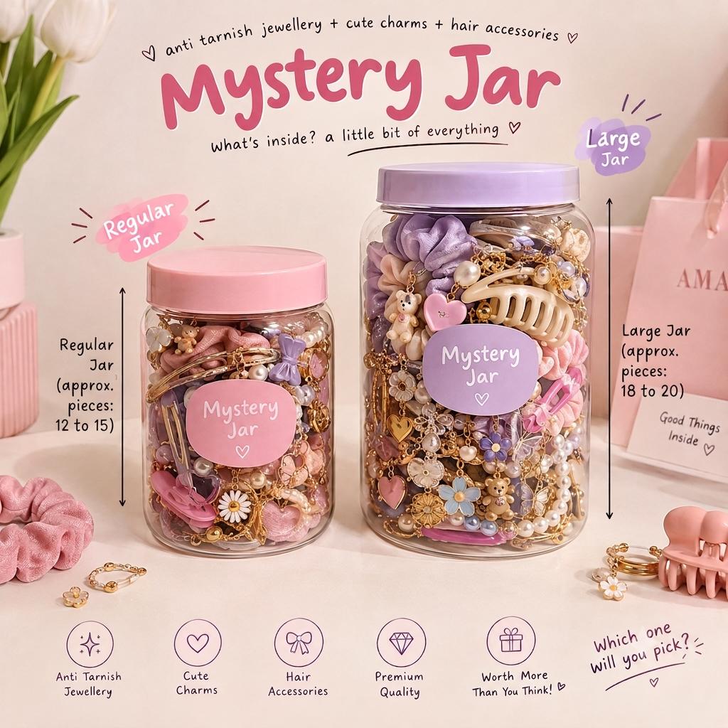 Mystery Jar – Anti-Tarnish Jewellery, Charms & Hair Accessories
