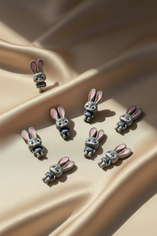 Stickable bunny charms (8pcs)