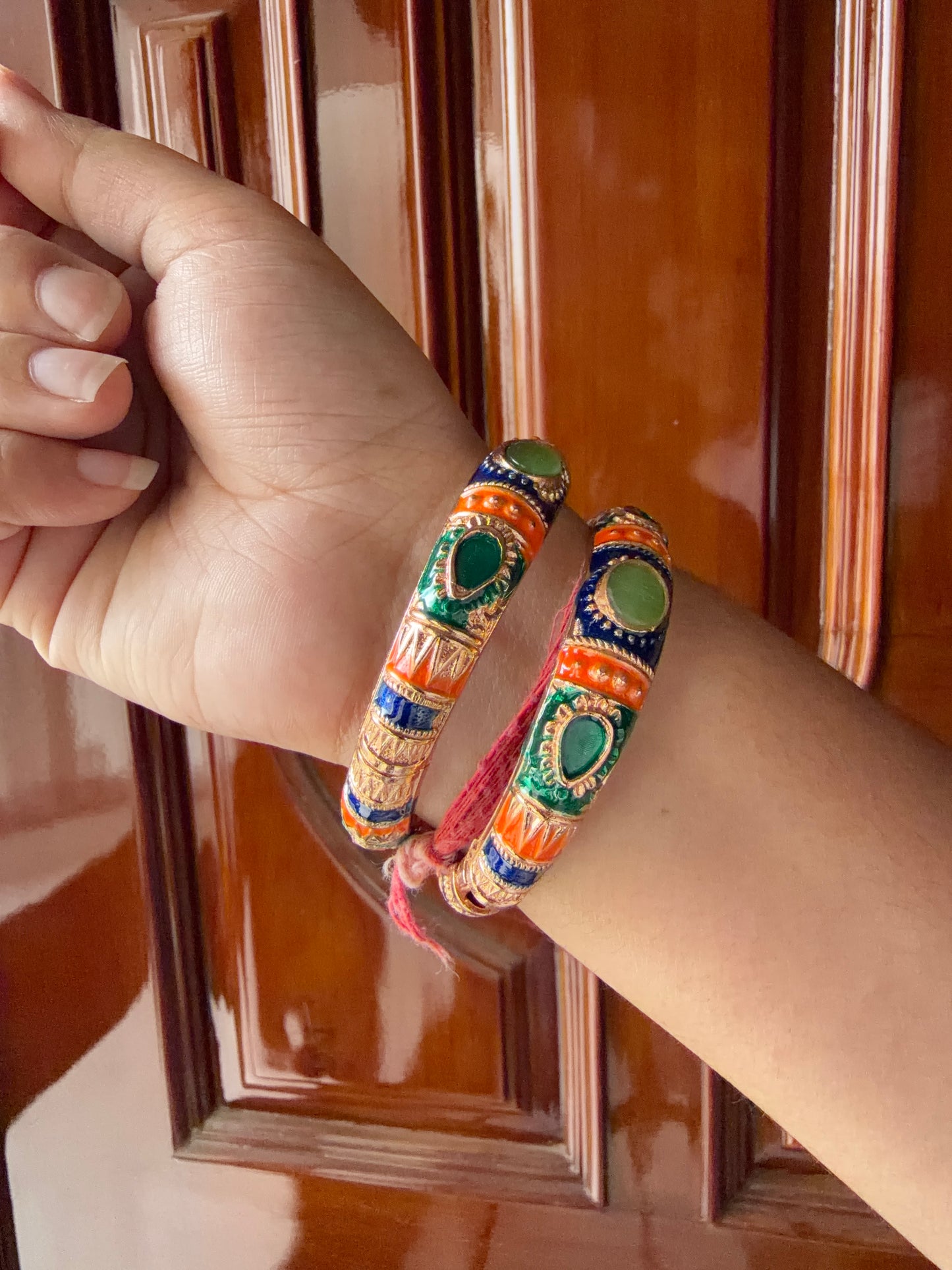 Tribal meenakari kada set (thin)
