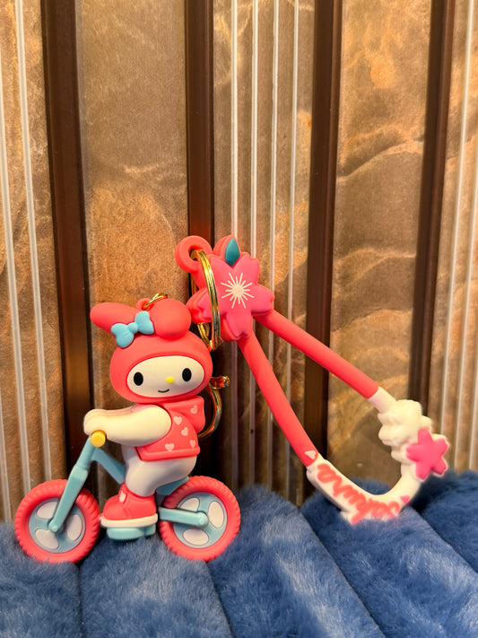 My melody silicon keychain