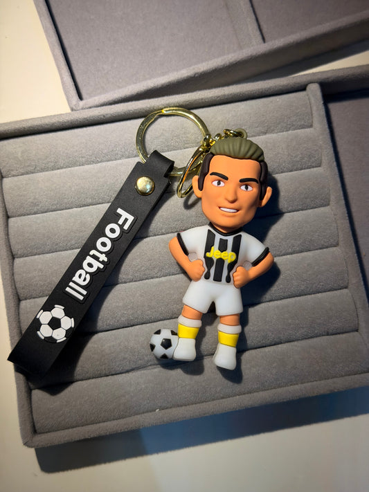 Ronaldo silicon keychain