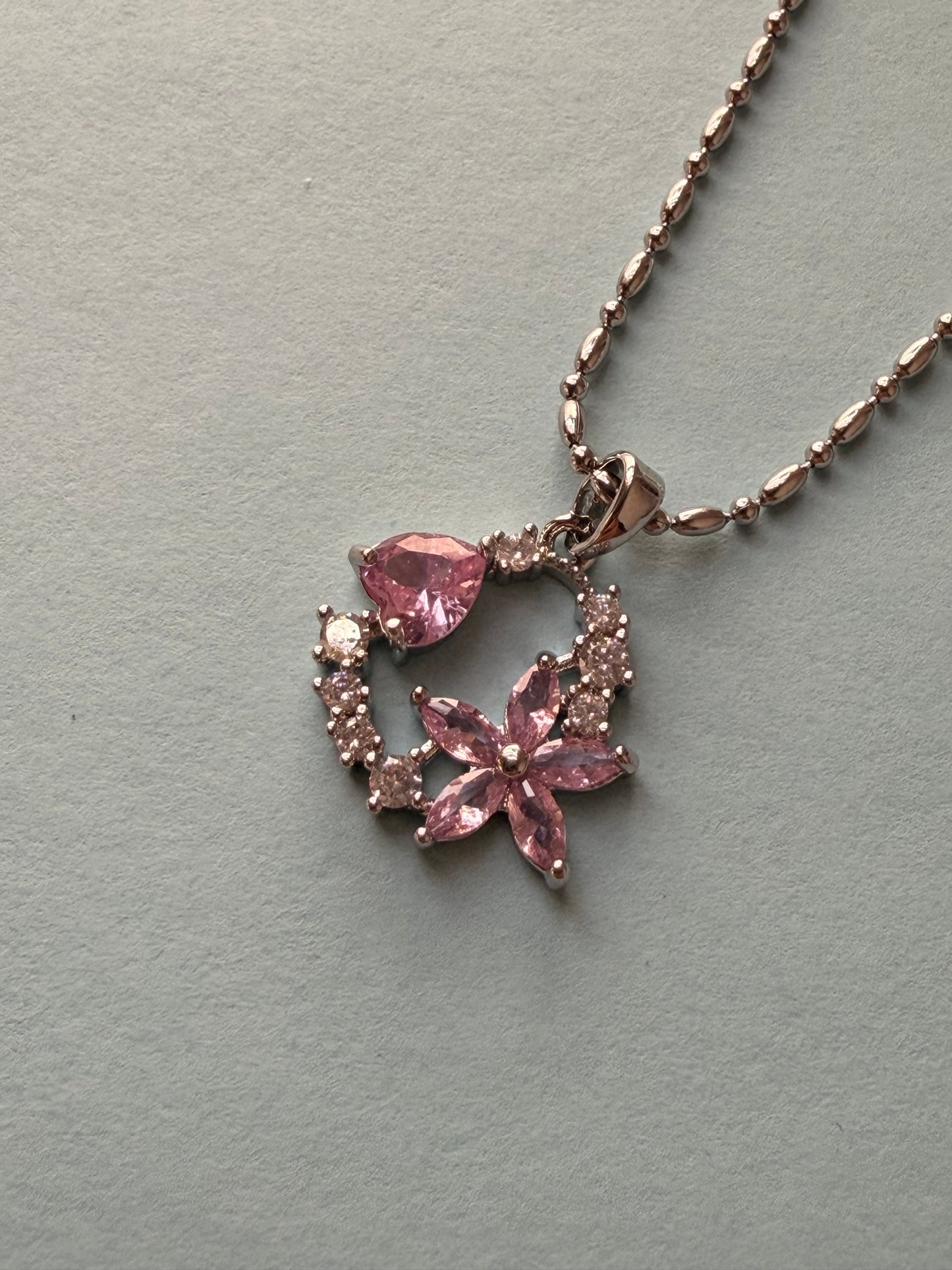 Blush Bloom Halo Pendant
