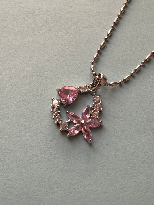Blush Bloom Halo Pendant