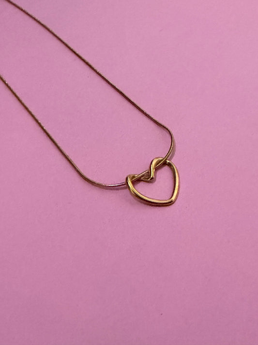 Twisted heart necklace