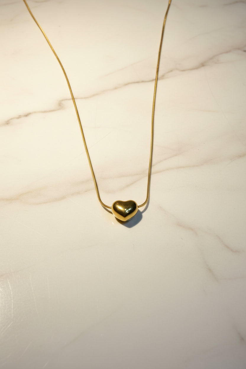Golden Love Heart Pendant