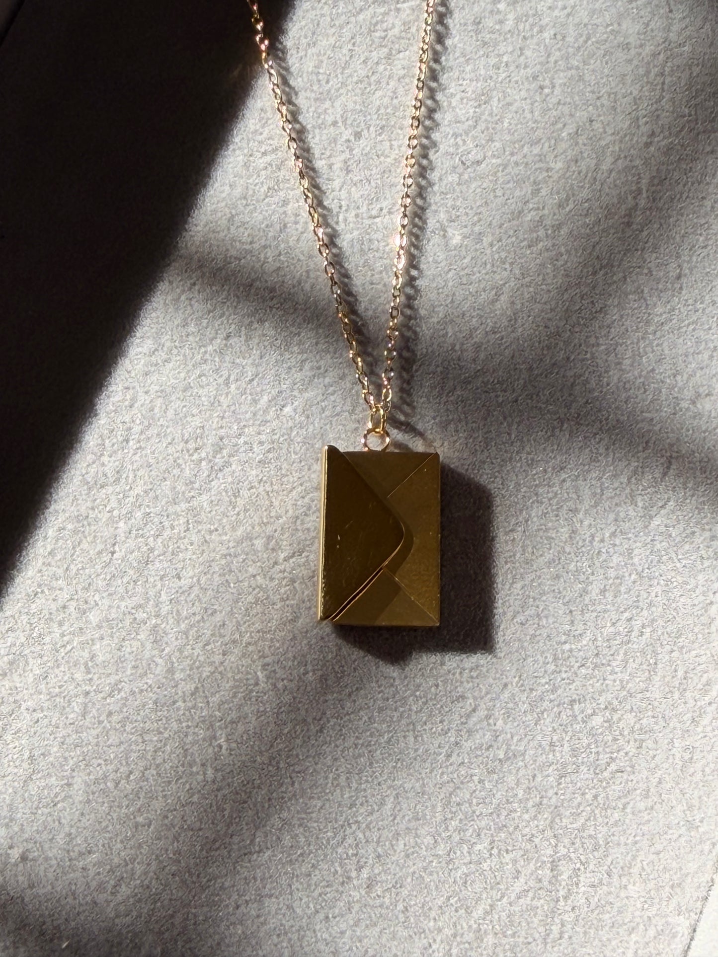 Secret Love Letter Envelope Necklace