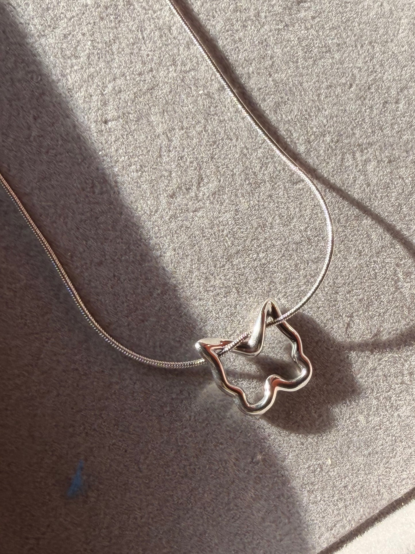 Butterfly Outline Pendant