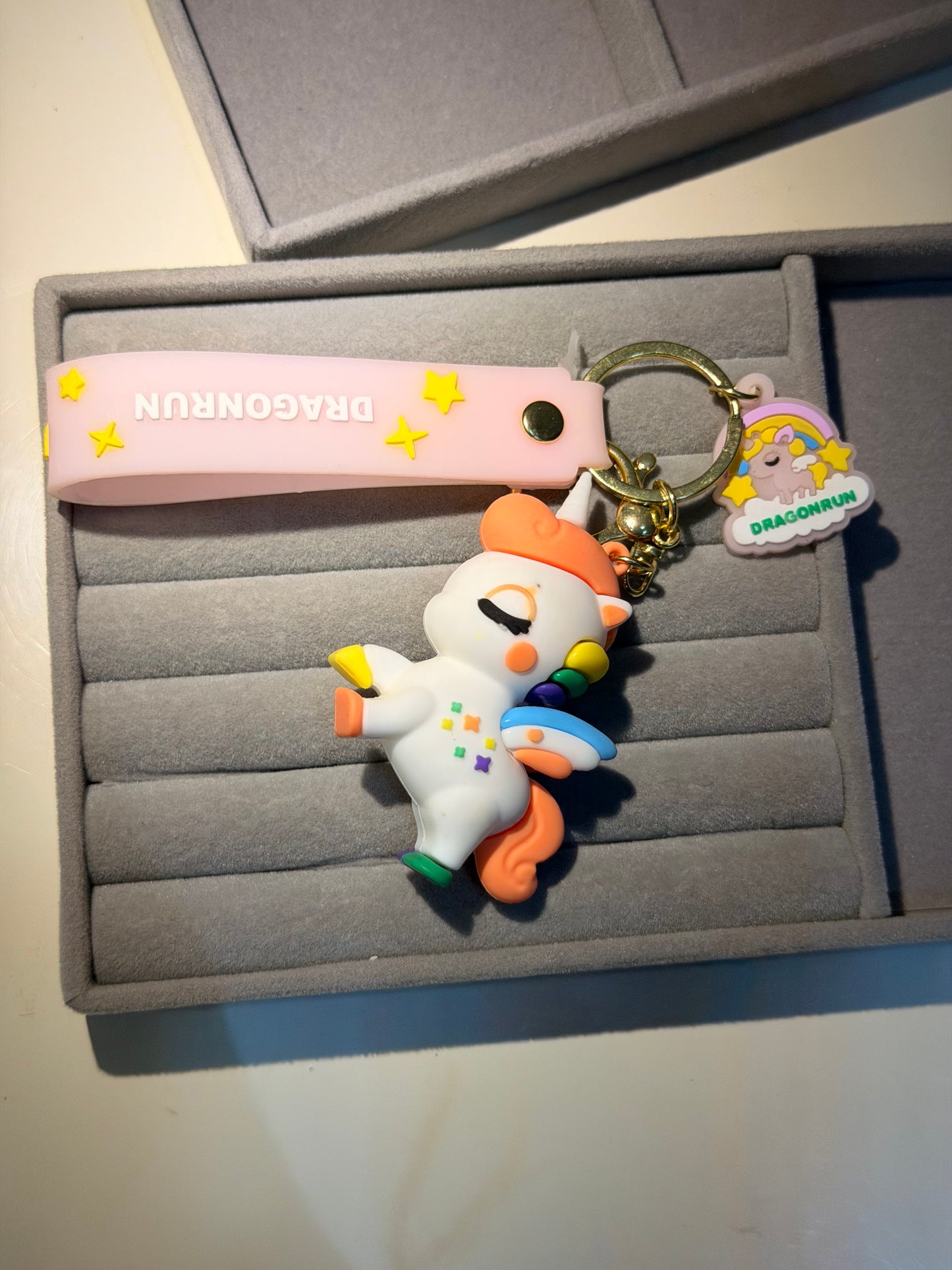 Unicorn silicon keychain
