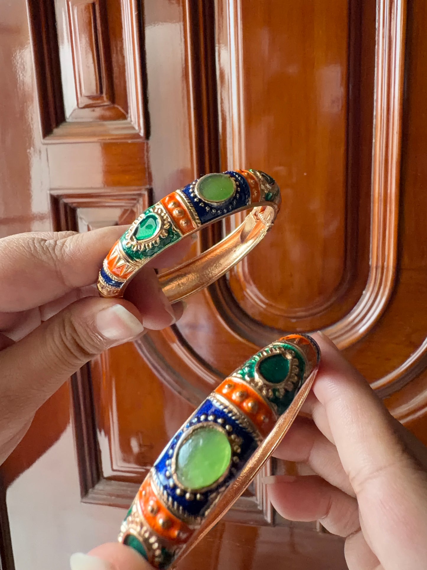 Tribal meenakari kada set (thin)